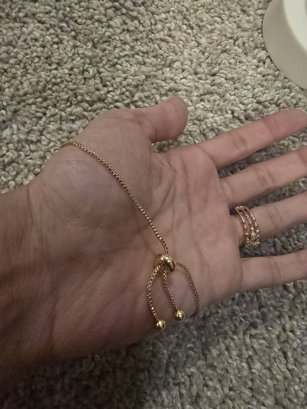 22kgp Dubai Jewekry Elegant Gold Multi-Strand Chain Bracelet - Picture 8 of 9